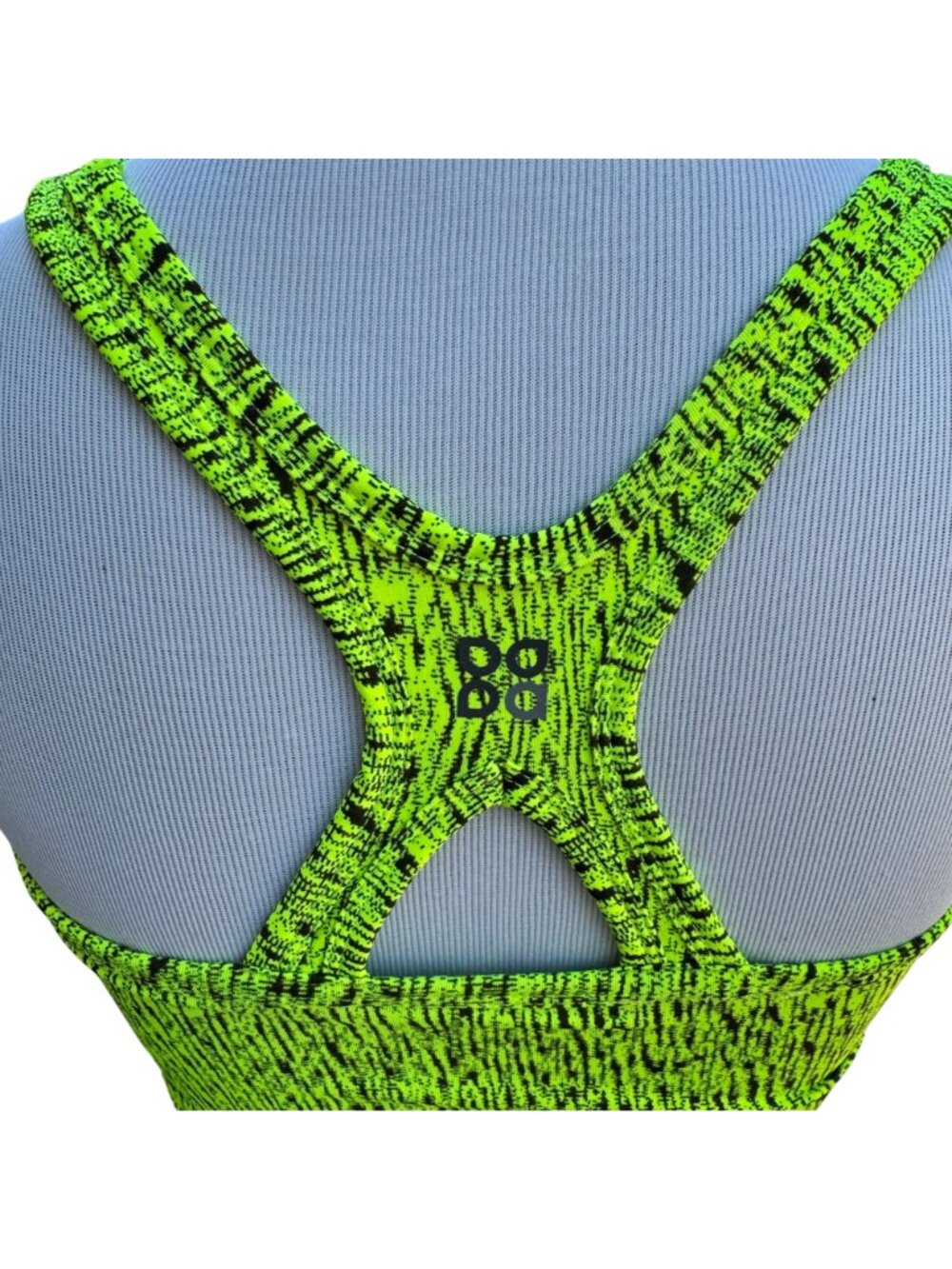 DaDactra Womens Performance Tank Top Neon Yellow/Black S Evapor Tech Activewear - Picture 7 of 16